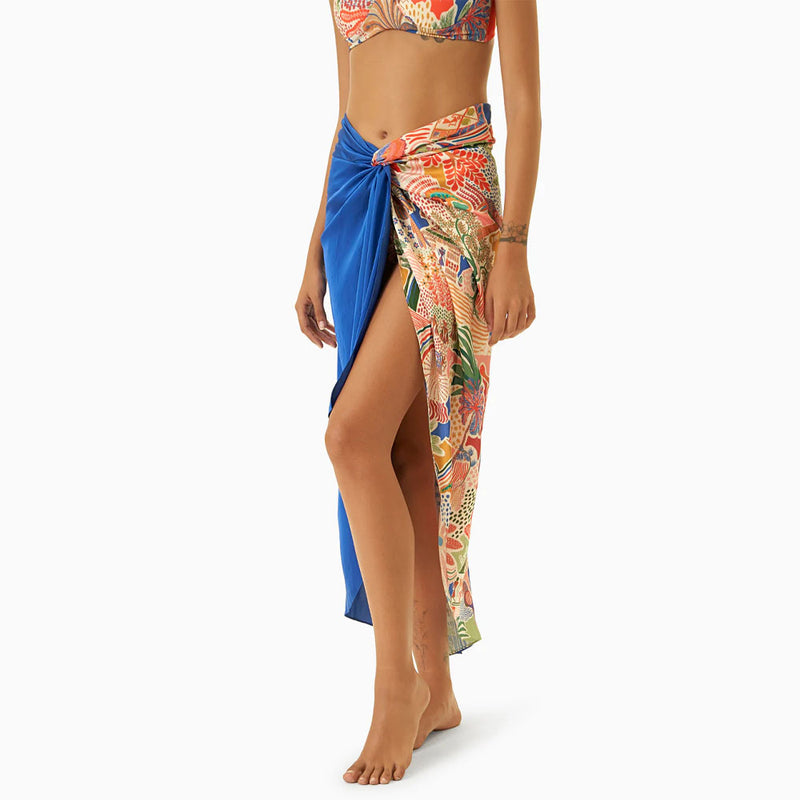 Boho Floral Cover Up Cutout O Ring One Shoulder Brazilian One Piece Swimsuit